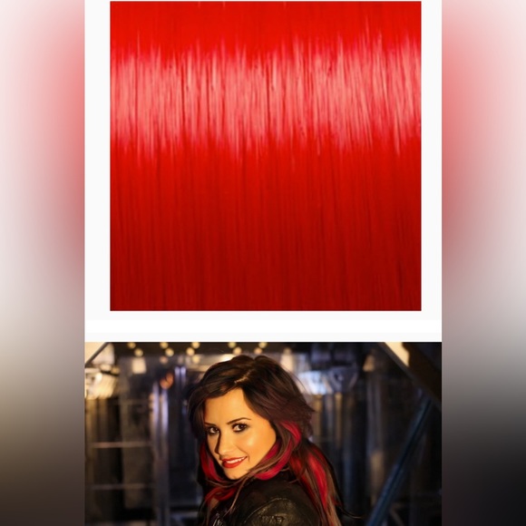 Secret Color Headband Hair Extensions Red NEW - Picture 3 of 5